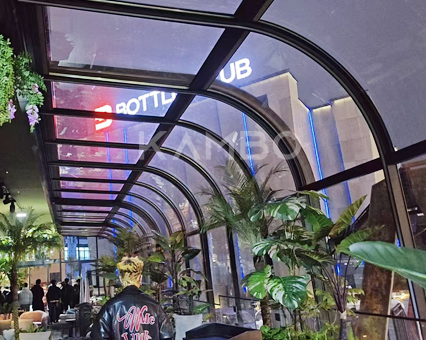 贵阳酒吧餐厅弧形移动阳光房